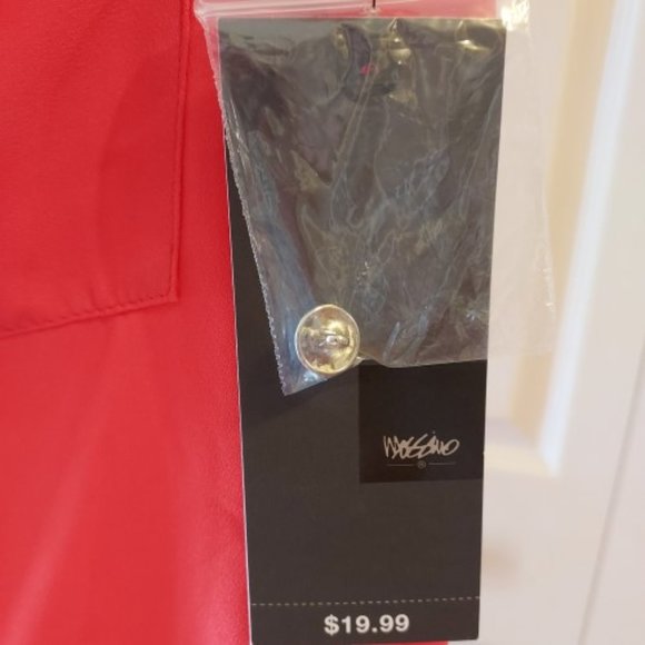 Mixit Red Sleeveless V-neck Blouse Size S/P NWT - Picture 3 of 5